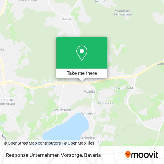 Response Unternehmen Vorsorge map
