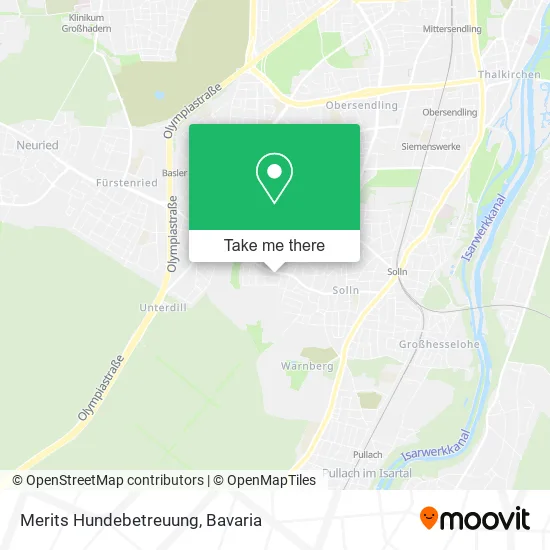 Карта Merits Hundebetreuung