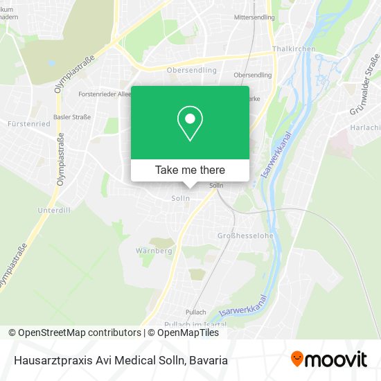 Hausarztpraxis Avi Medical Solln map