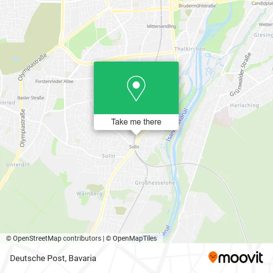 Карта Deutsche Post