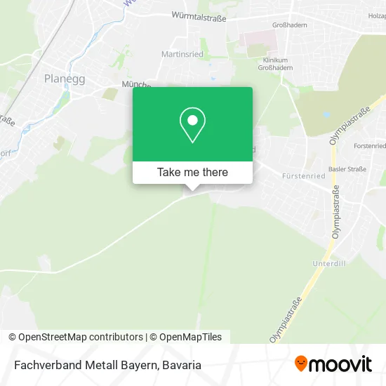 Карта Fachverband Metall Bayern