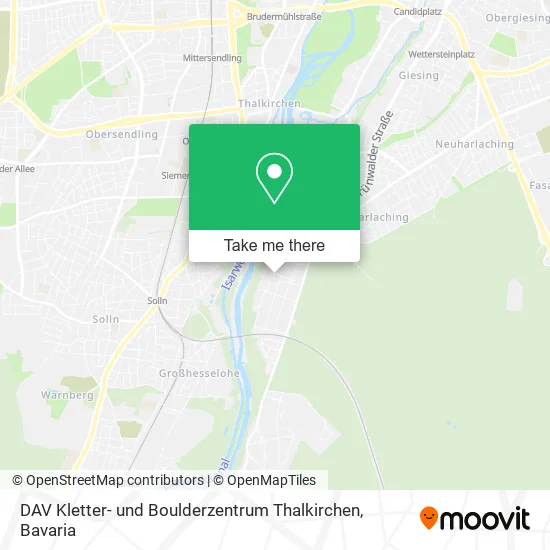 Карта DAV Kletter- und Boulderzentrum Thalkirchen