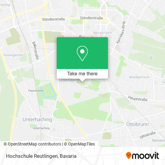 Карта Hochschule Reutlingen