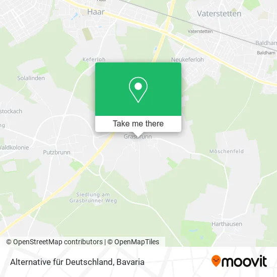 Карта Alternative für Deutschland