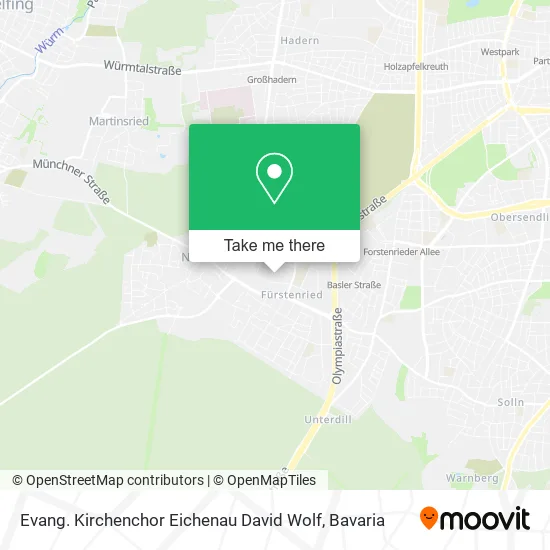 Карта Evang. Kirchenchor Eichenau David Wolf