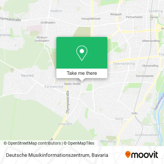 Карта Deutsche Musikinformationszentrum
