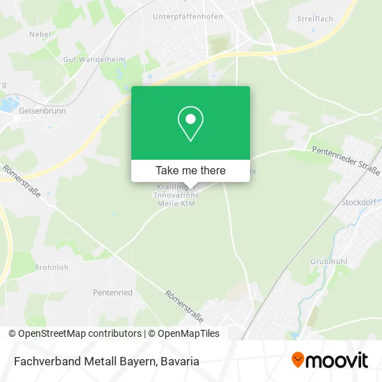 Карта Fachverband Metall Bayern