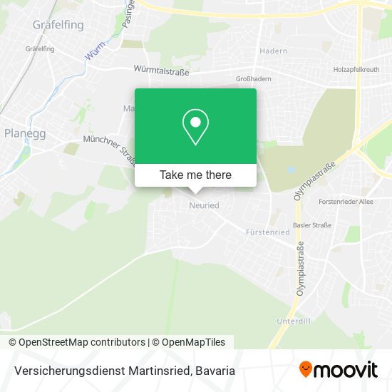 Versicherungsdienst Martinsried map