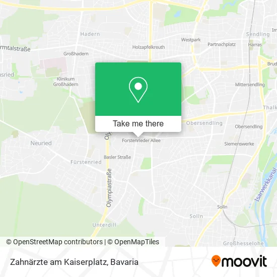 Карта Zahnärzte am Kaiserplatz