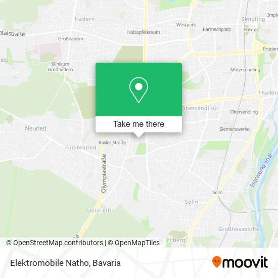 Карта Elektromobile Natho