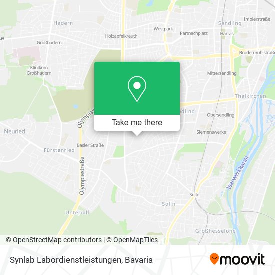 Synlab Labordienstleistungen map