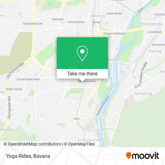 Yoga Rides map