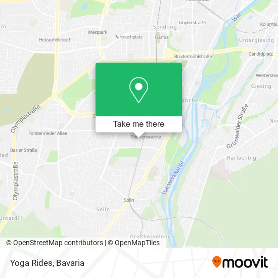 Yoga Rides map