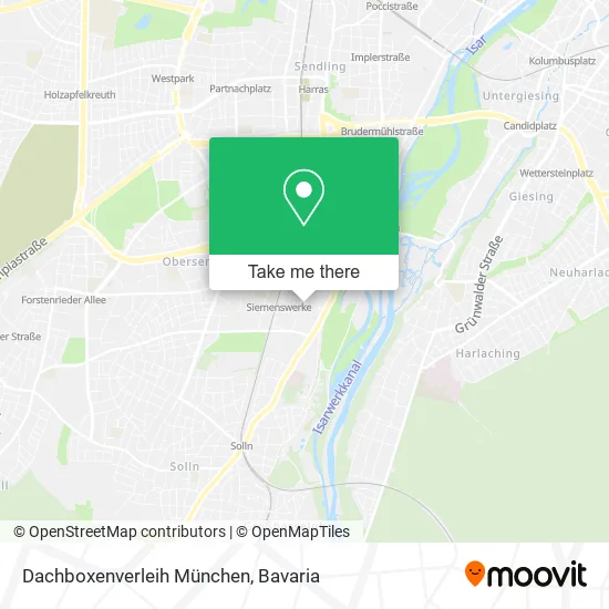 Карта Dachboxenverleih München