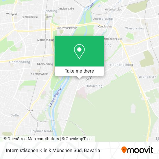 Internistischen Klinik München Süd map