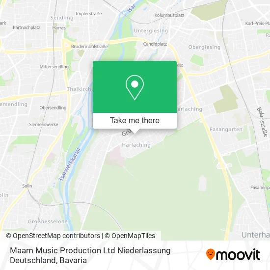 Maam Music Production Ltd Niederlassung Deutschland map