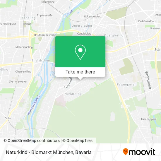 Карта Naturkind - Biomarkt München