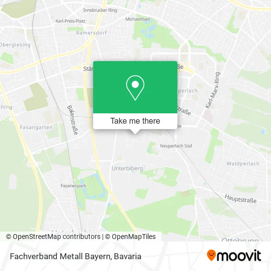 Карта Fachverband Metall Bayern
