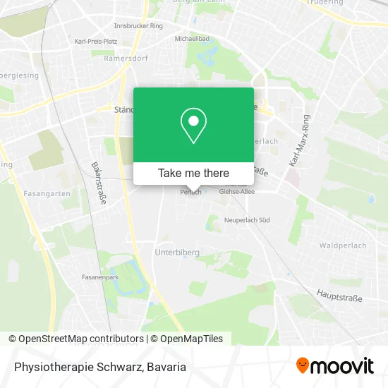 Карта Physiotherapie Schwarz