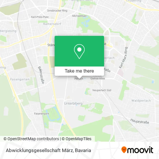 Карта Abwicklungsgesellschaft März