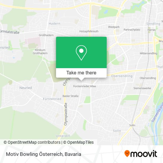 Motiv Bowling Österreich map