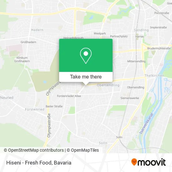 Карта Hiseni - Fresh Food