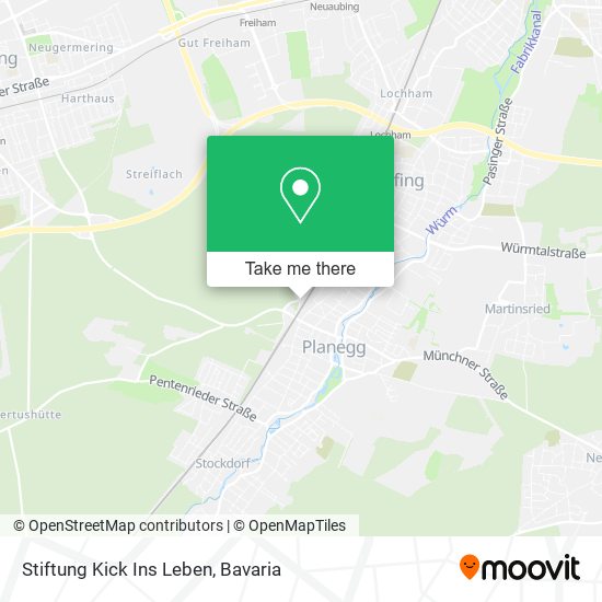 Stiftung Kick Ins Leben map