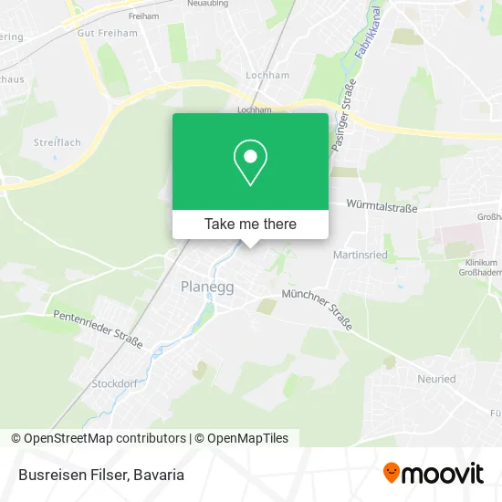 Карта Busreisen Filser