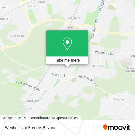 Карта Wechsel zur Freude