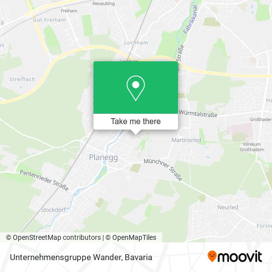 Unternehmensgruppe Wander map