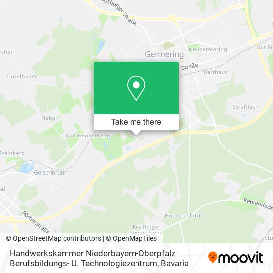 Handwerkskammer Niederbayern-Oberpfalz Berufsbildungs- U. Technologiezentrum map