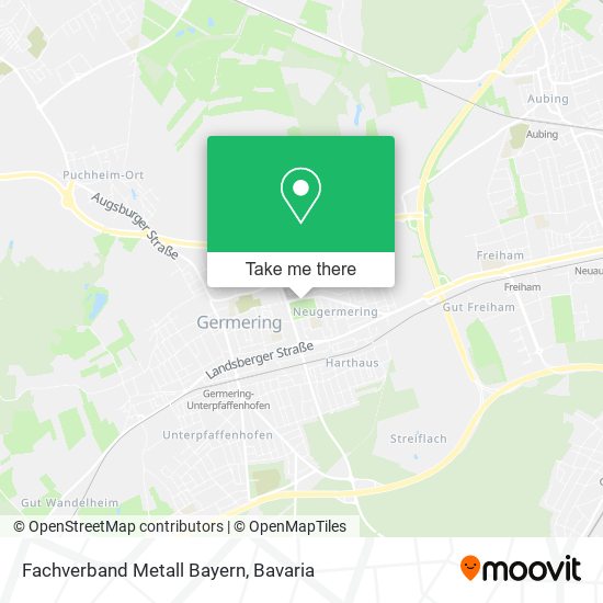 Fachverband Metall Bayern map
