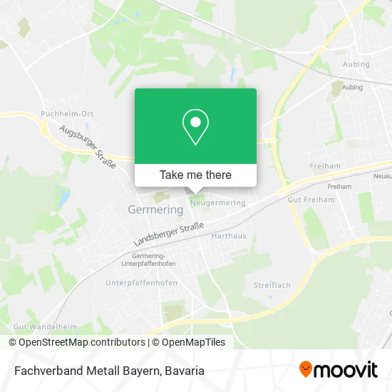 Карта Fachverband Metall Bayern