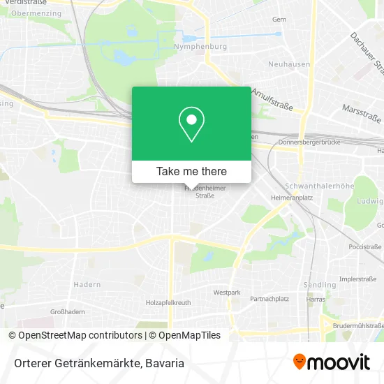 Карта Orterer Getränkemärkte