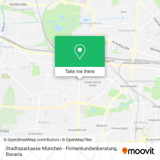 Stadtsparkasse München - Firmenkundenberatung map