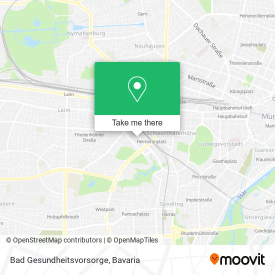 Карта Bad Gesundheitsvorsorge