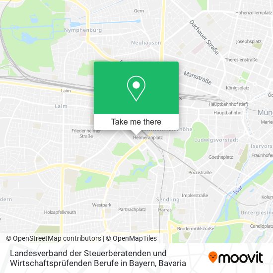 Landesverband der Steuerberatenden und Wirtschaftsprüfenden Berufe in Bayern map