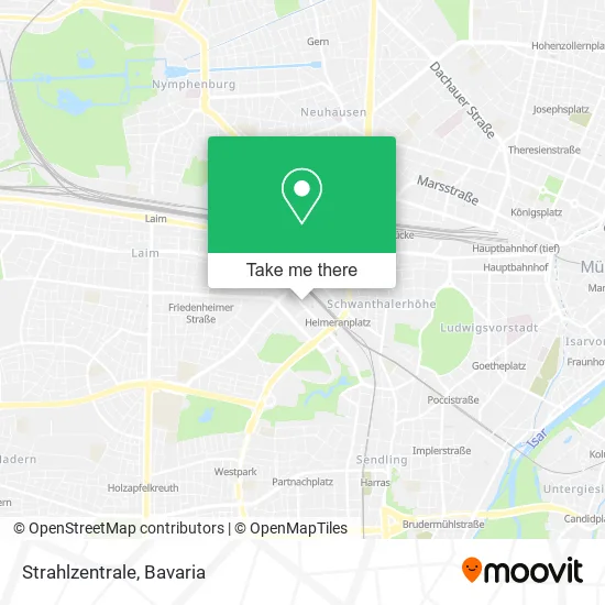 Карта Strahlzentrale