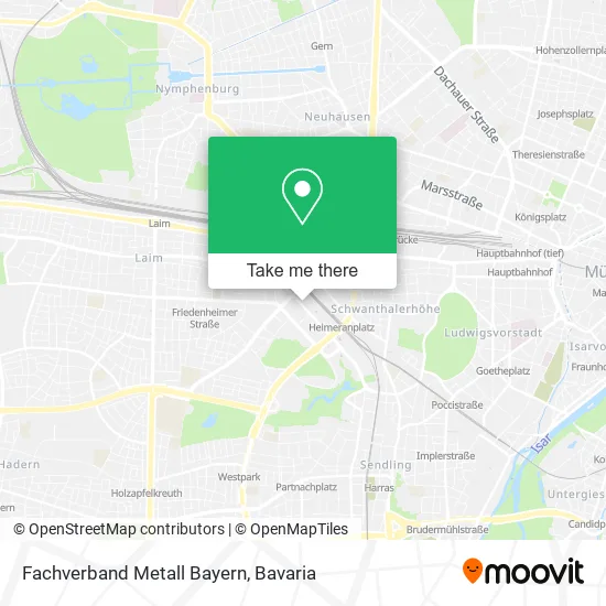 Карта Fachverband Metall Bayern