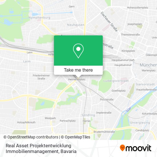Real Asset Projektentwicklung Immobilienmanagement map