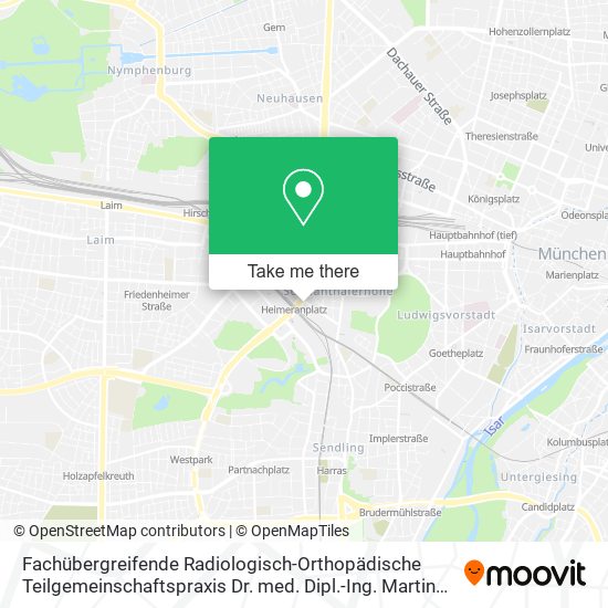 Fachübergreifende Radiologisch-Orthopädische Teilgemeinschaftspraxis Dr. med. Dipl.-Ing. Martin Sch map