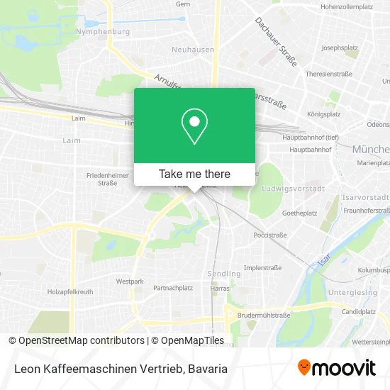 Карта Leon Kaffeemaschinen Vertrieb