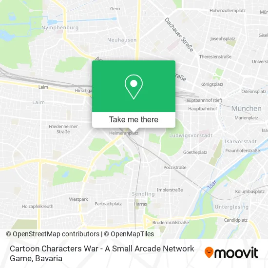 Карта Cartoon Characters War - A Small Arcade Network Game