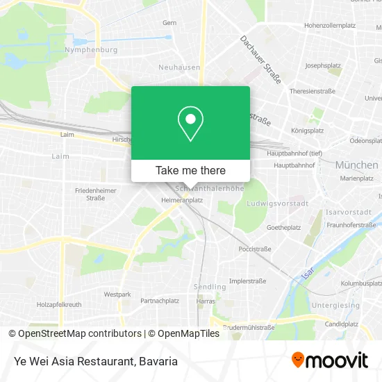 Карта Ye Wei Asia Restaurant