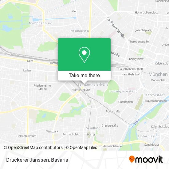 Карта Druckerei Janssen