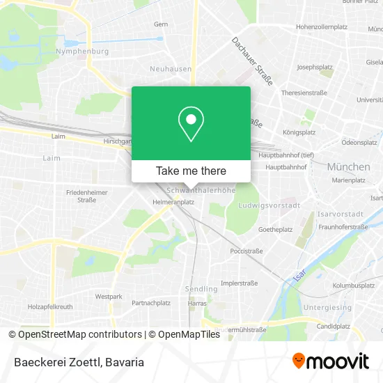 Карта Baeckerei Zoettl