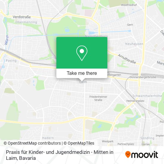 Praxis für Kinder- und Jugendmedizin - Mitten in Laim map