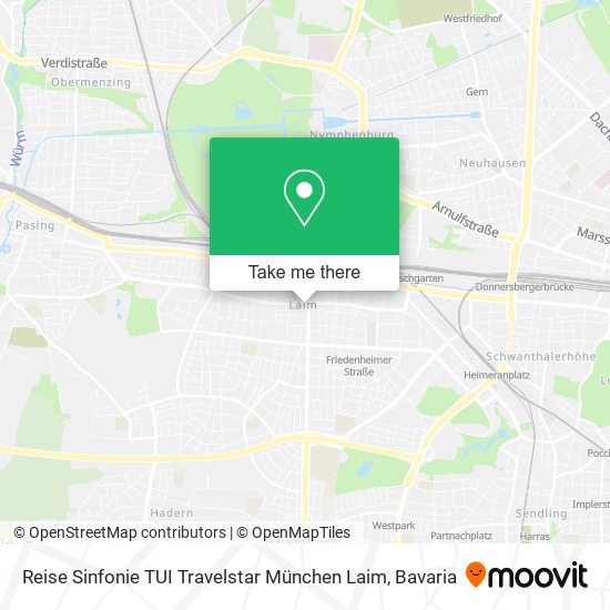 Reise Sinfonie TUI Travelstar München Laim map