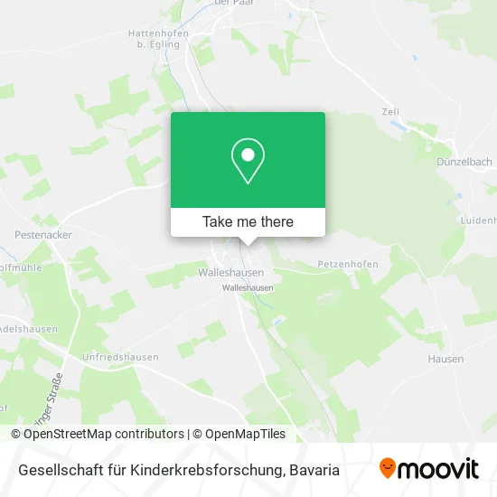Карта Gesellschaft für Kinderkrebsforschung