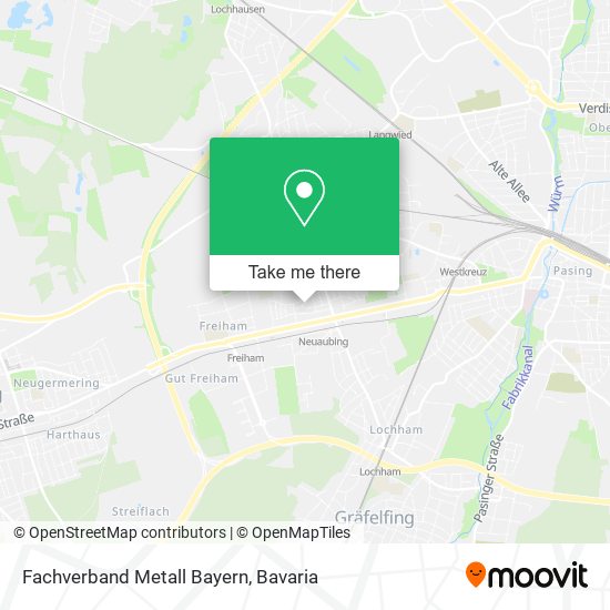 Fachverband Metall Bayern map